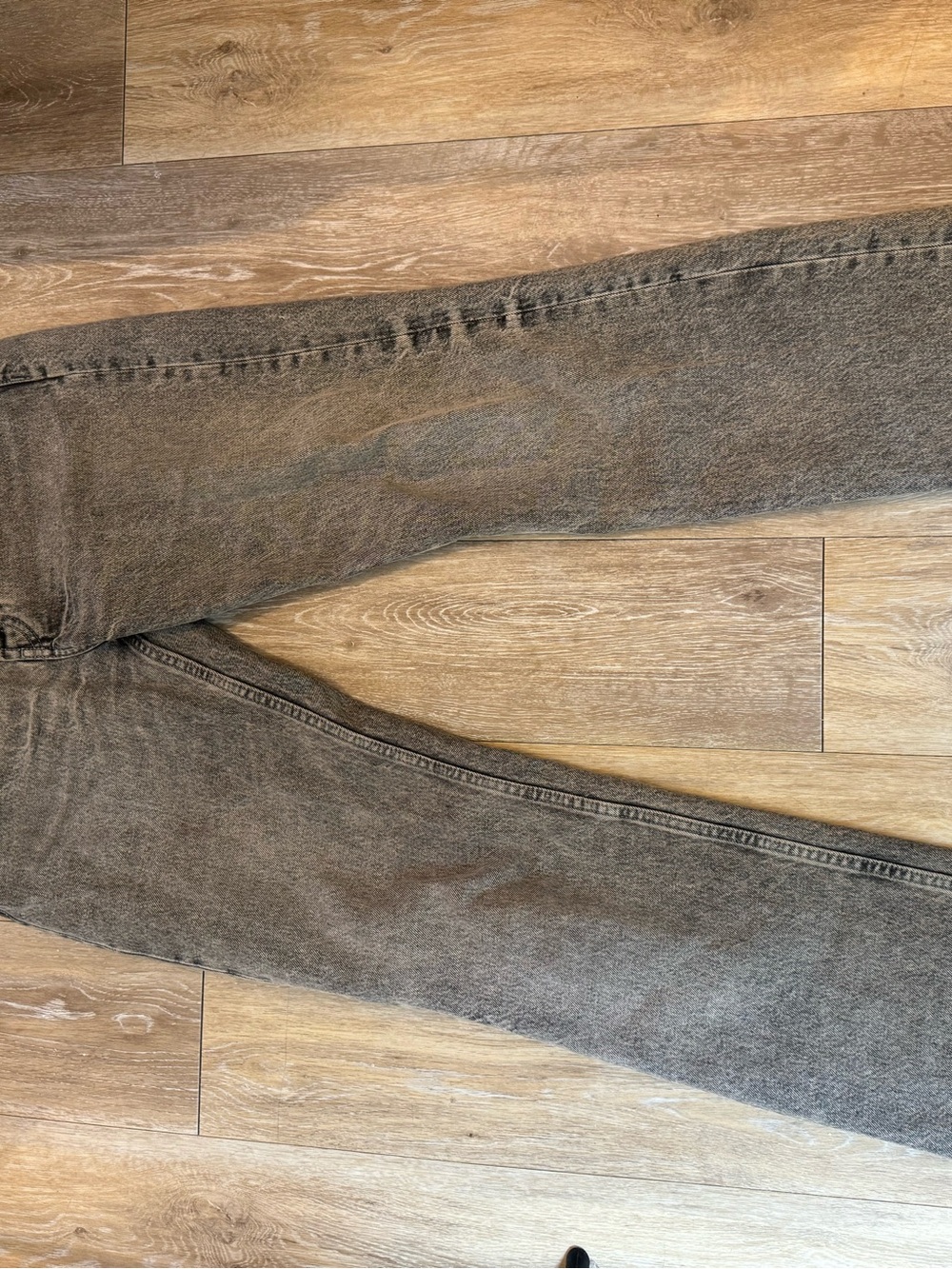 Zara Gray Washed Boyfriend Jeans - Picture 3 of 5